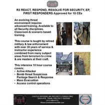 React, Respond, Resolve (R3) for Security Officers