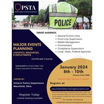 Major Events Planning - Logistics, Deployment, & Resources