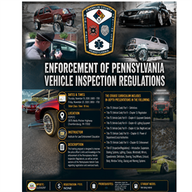Enforcement of Pennsylvania Vehicle Inspection Regulations