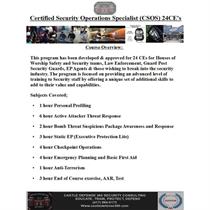 Certified Security Operations Specialist (CSOS)