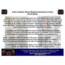 CD 360 Active Attacker Threat Response Instructor (AATR-I)