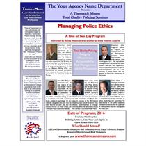 Managing Police Ethics 2 days